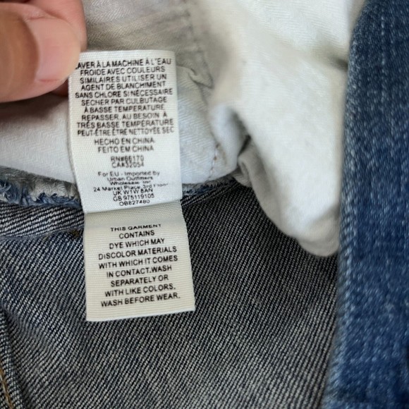 Free People Wales Wide Leg Jeans Womens Sz 28 Medium Wash High Rise Cropped - Picture 10 of 13